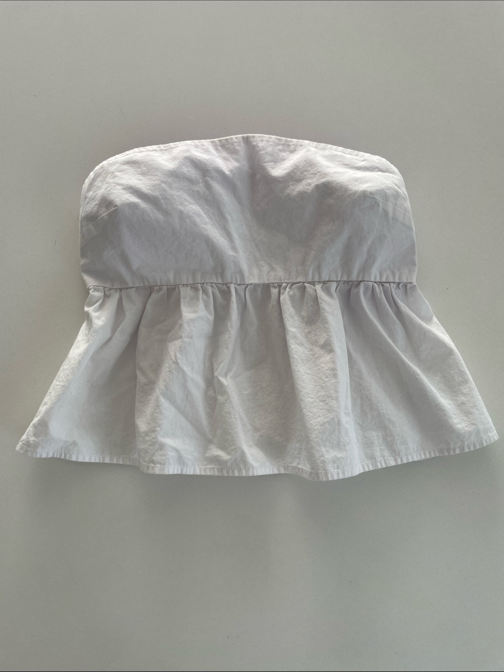 a new day White Smocked Strapless Top